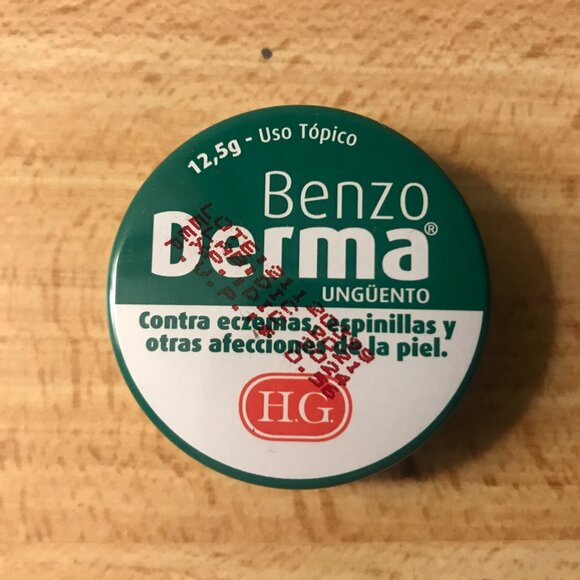 Benzo Derma Ointment By H.G. Laboratory Ecuador Salicylic Acid NEW UNEXPIRED - Picture 2 of 4